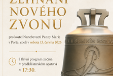 Do Porta coeli se vrací hlas zvonů. Slavnost připomene obnovu historického zvonu i vznik nového